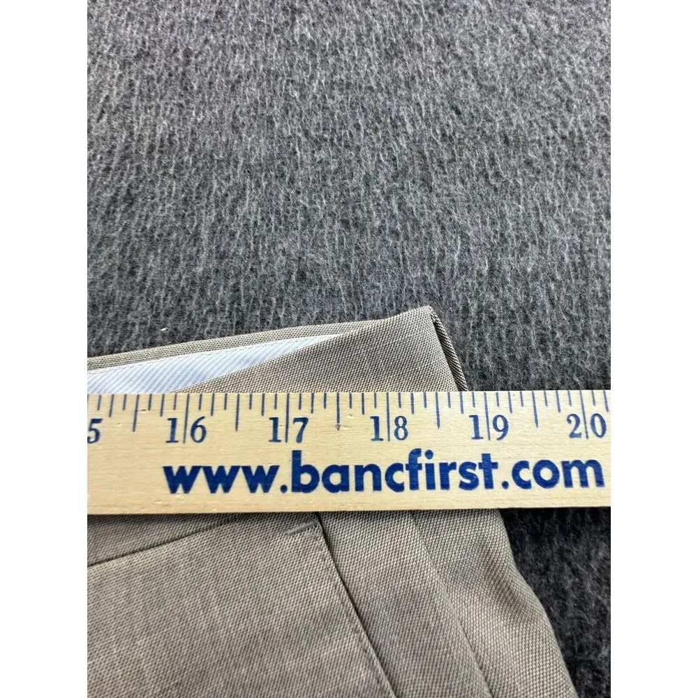Ralph‎ Lauren Pants Mens 38Wx32L Dark Beige Khakis Pleated Front Cuffed Pockets